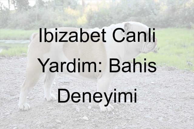 İbizabet canlı yardım